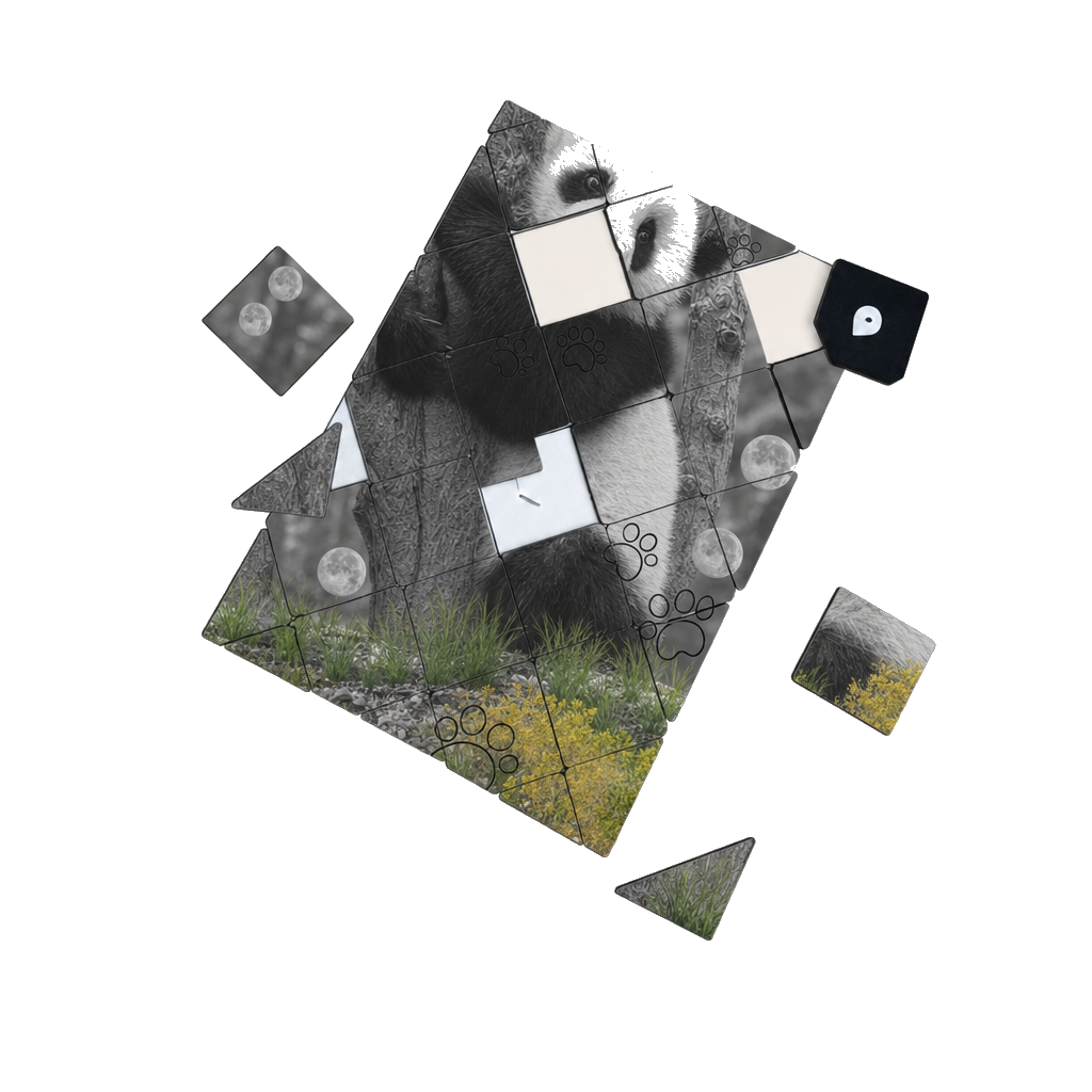 Panda A4 puzzle thumbnail
